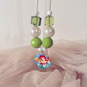 Princess Gum Ball Gold Tone Ball Chain Necklace